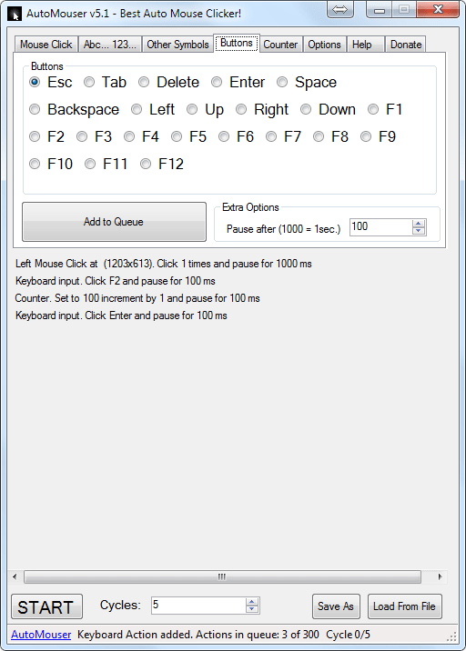 Auto mouse keyboard clicker