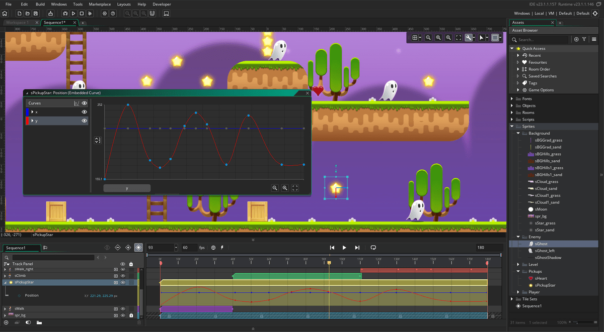Game maker studio 2 start animations at frame 1