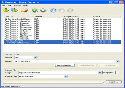 Need program to download protected music