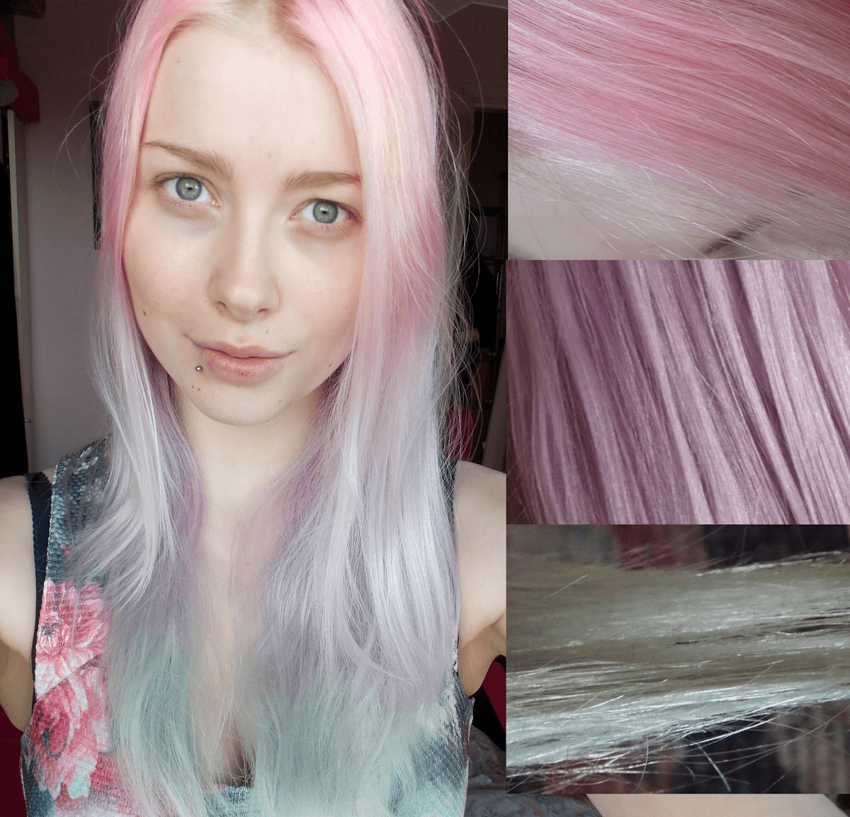 Washing hair before a bleach bath