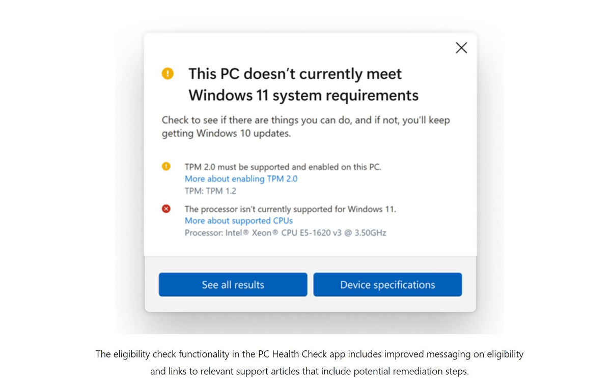 Windows pc health check windows 11 download