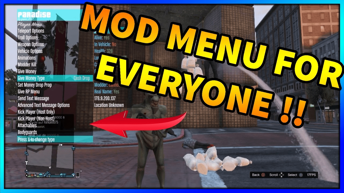 Mod H Best free mod menu gta 5 ps3