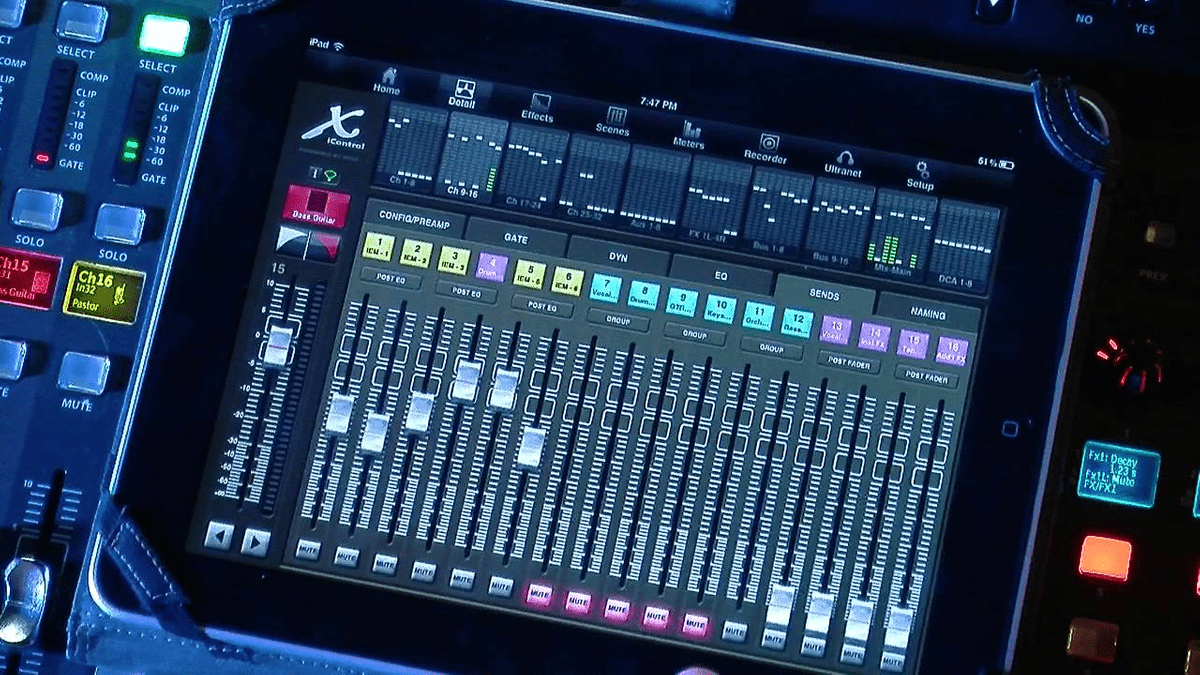 Android app for behringer x32 digital mixer