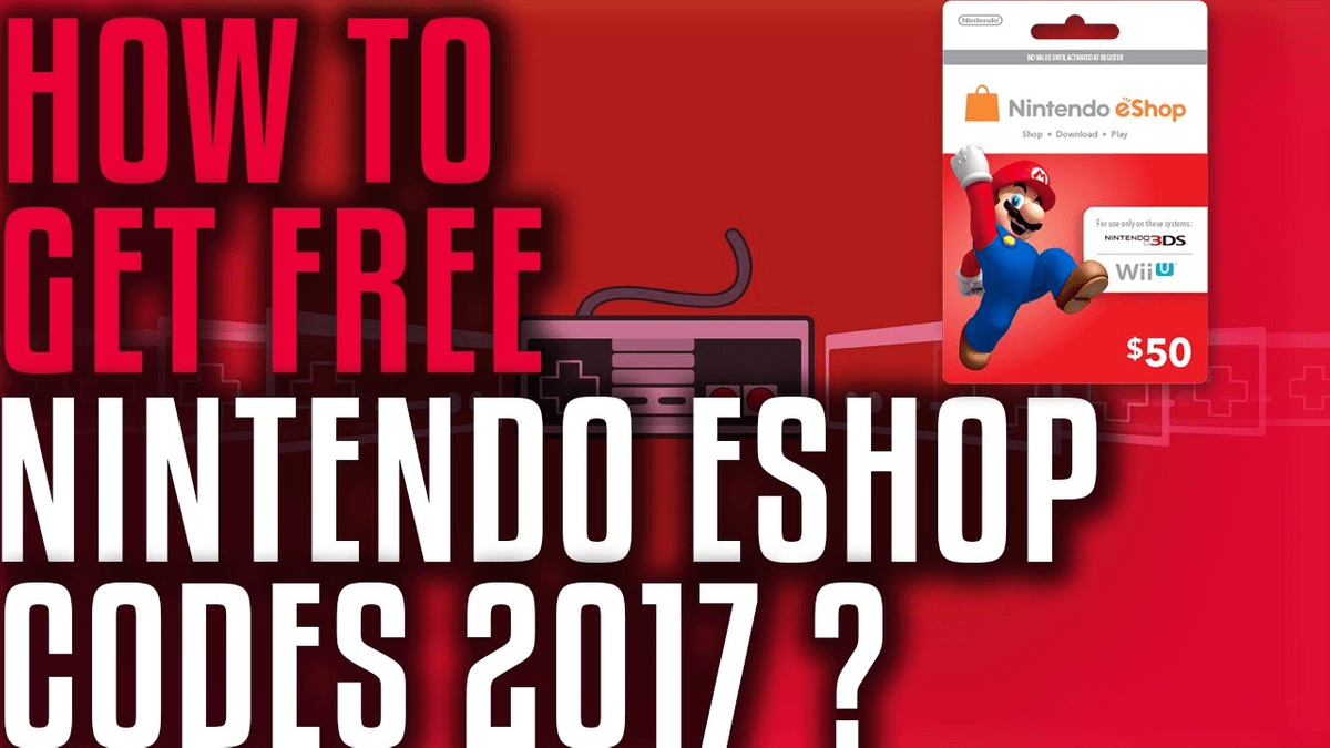 Nintendo card codes free