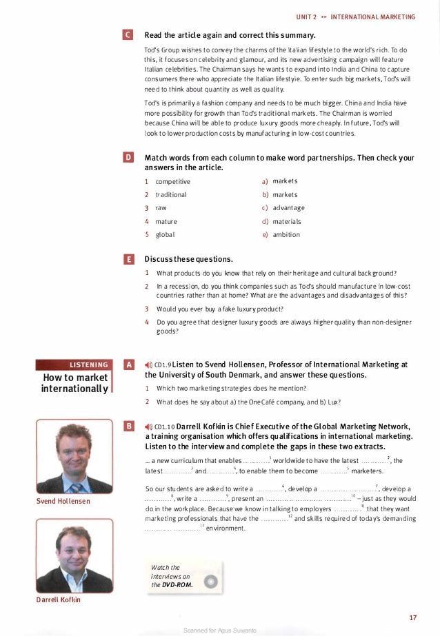Market leader upper intermediate test file answers