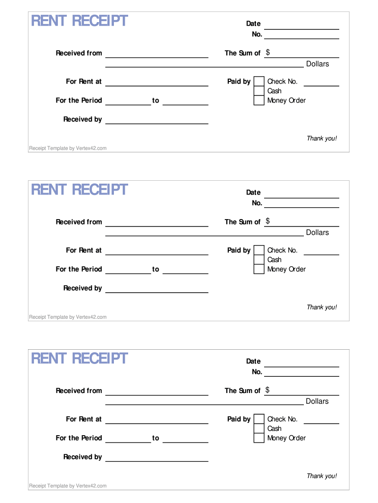 House rent receipt format in pdf