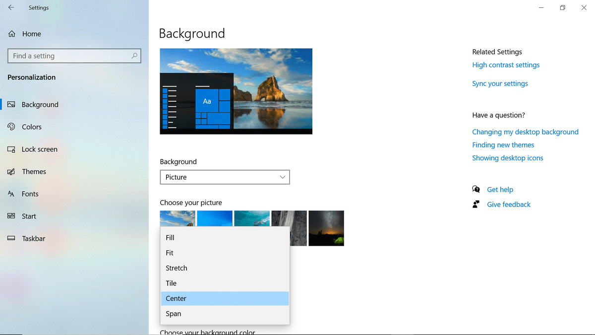Windows 10 background slideshow not working