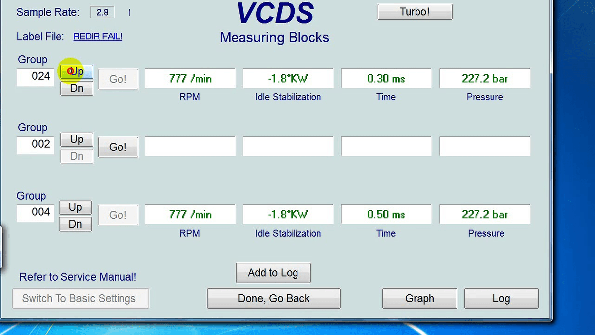 Vcds measuring blocks list maf
