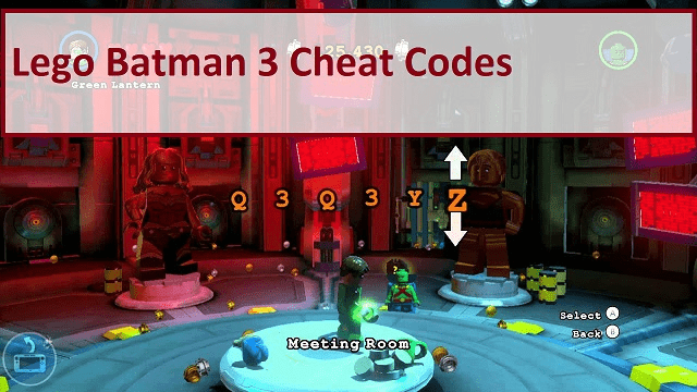 cheat codes lego batman 3 Cheats for lego batman 3