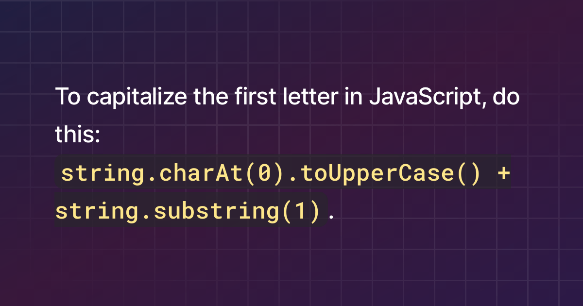 Capitalize the first letter javascript with reduce