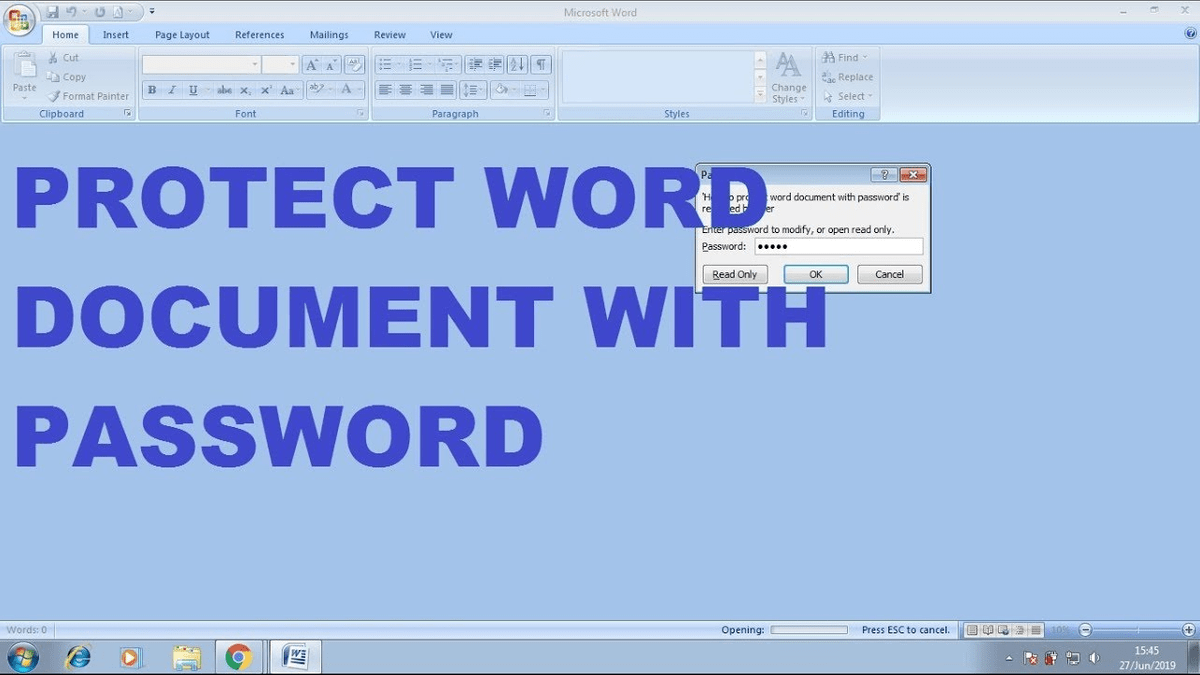 Edit protected word document android