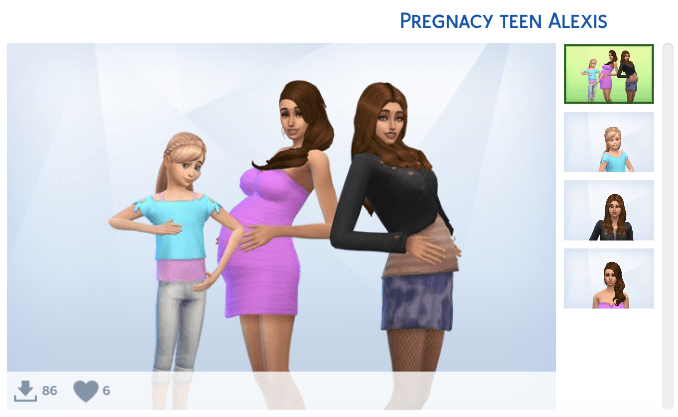 Sims 4 pregnancy mod teenager