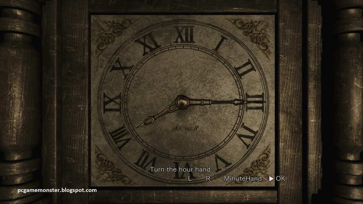 Clock puzzle resident evil