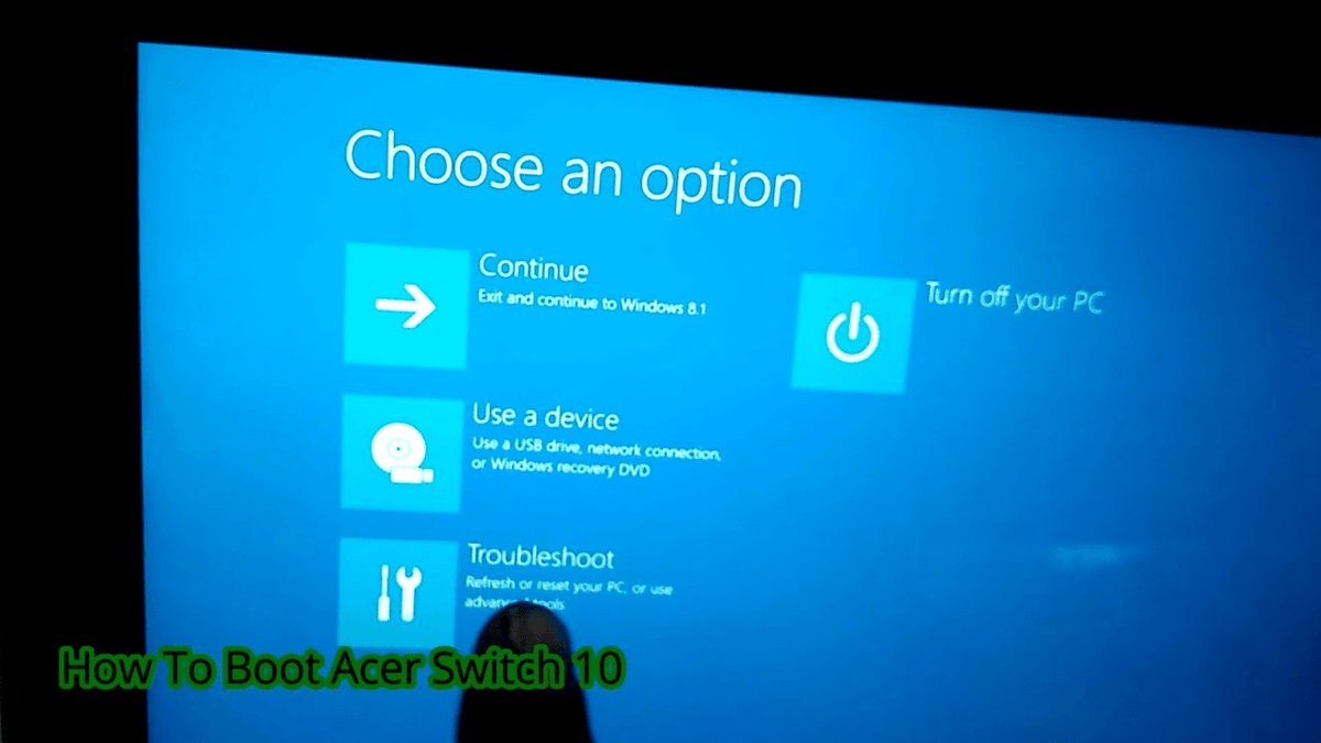 How to boot acer laptop from usb