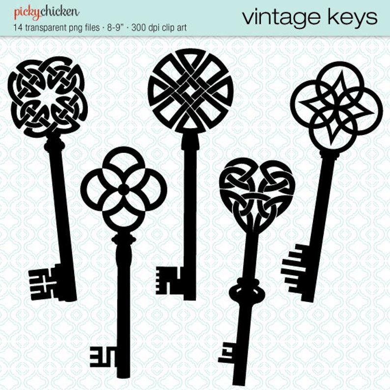 How to draw a set of keys
