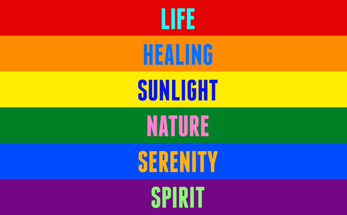 New gay flag colors meaning