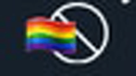 Gay flag emoji glitch