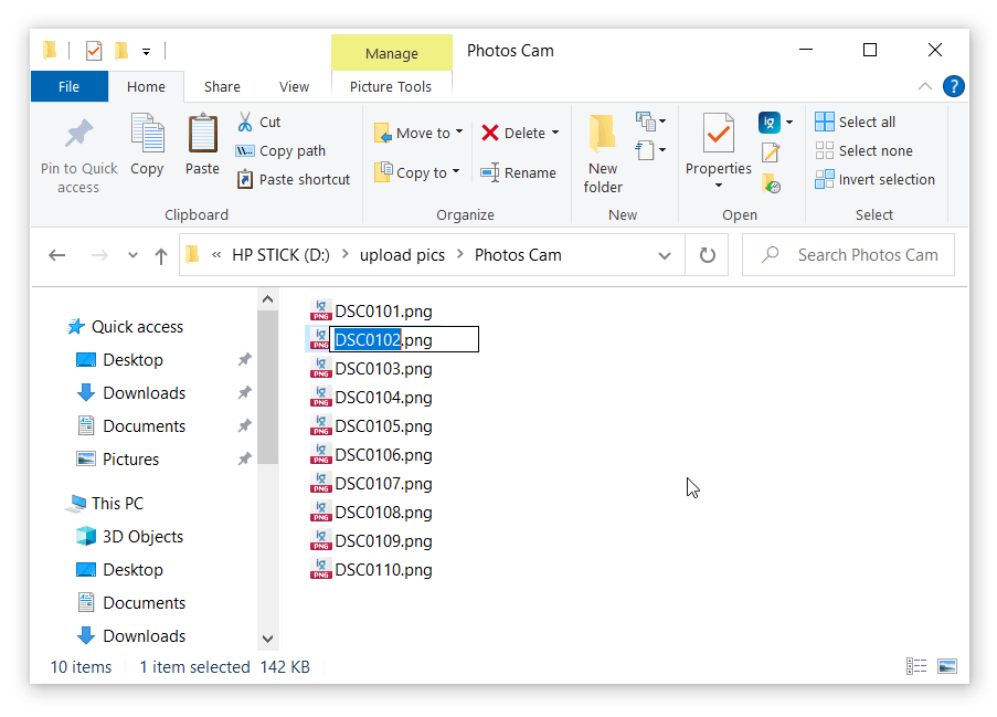 Windows file rename shortcut