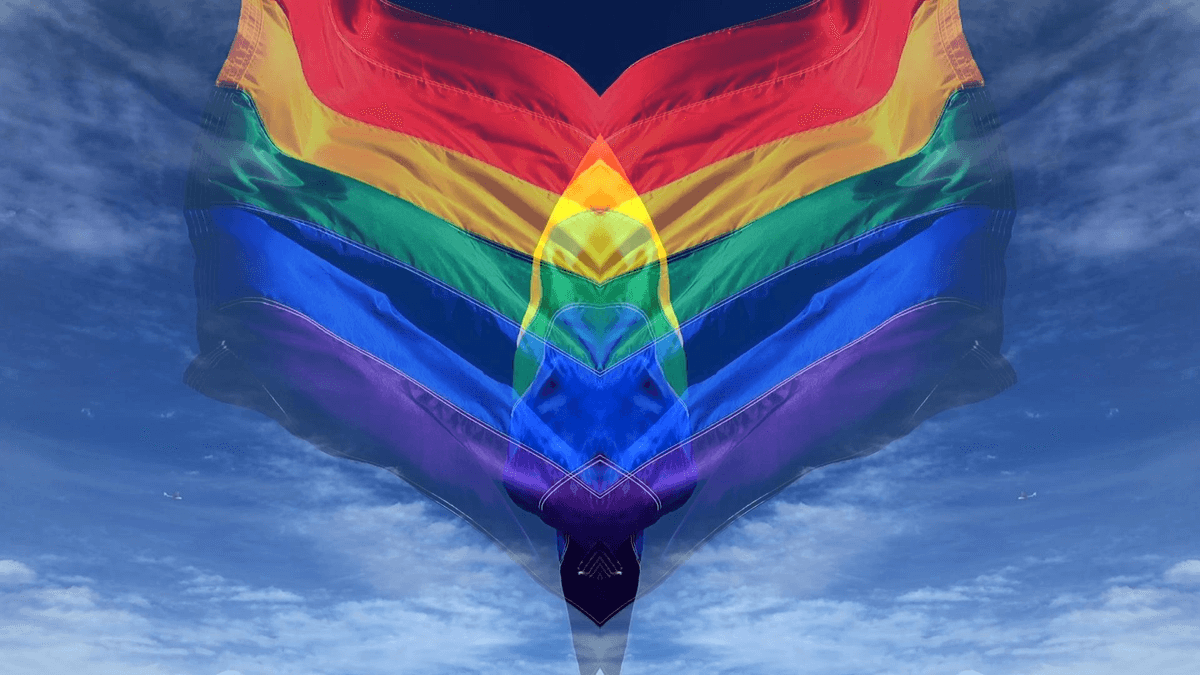 Gay pride flag background 1080p