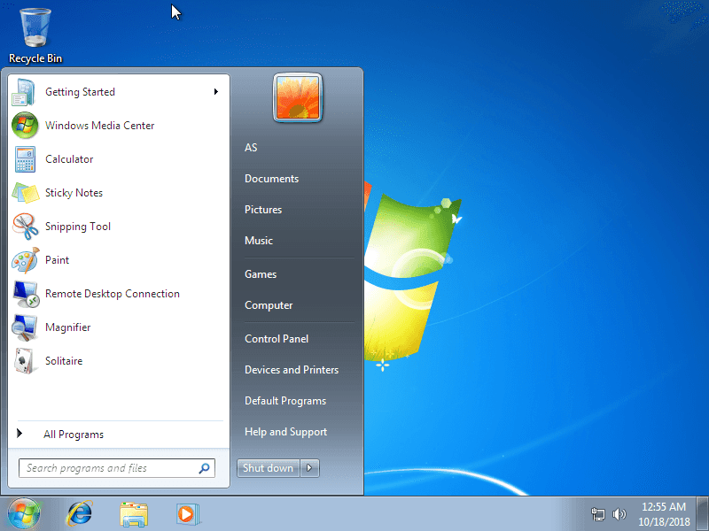 Windows 7 file structure