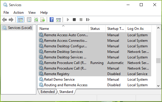 Remote desktop stopped working