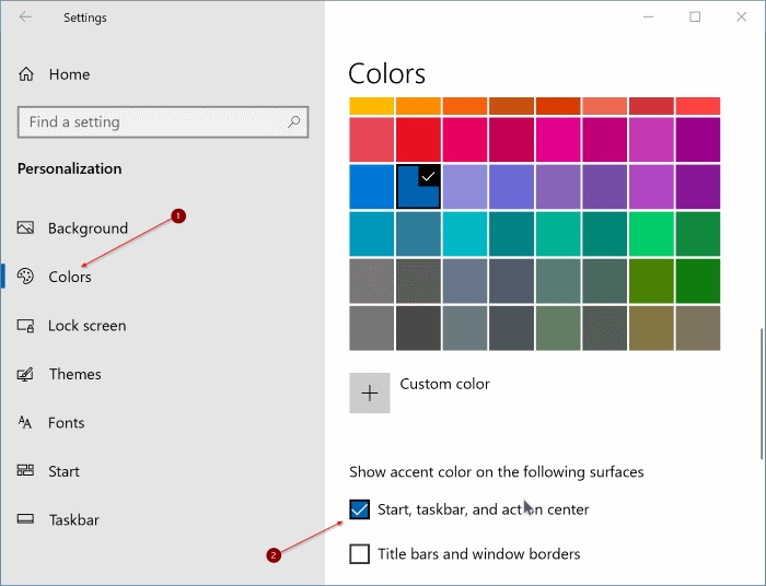 Windows 10 taskbar black
