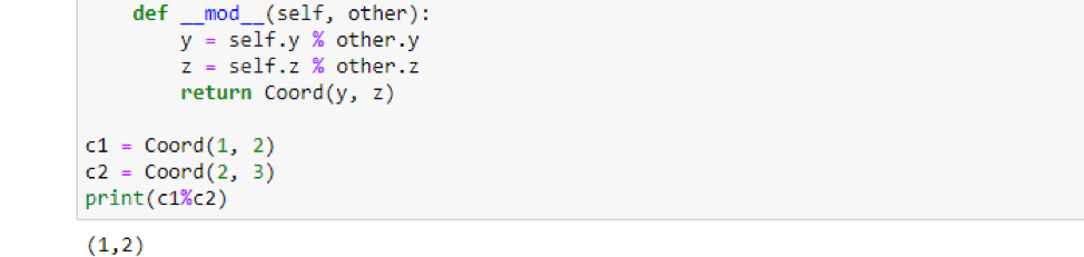How to use operator mod