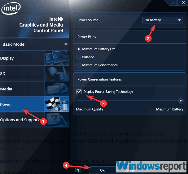Windows 10 adaptive brightness not working