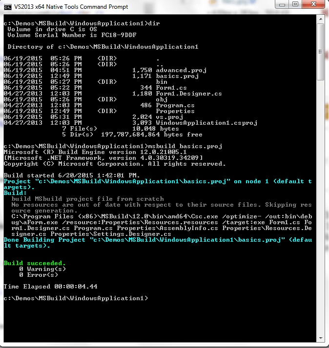 Where is msbuild exe