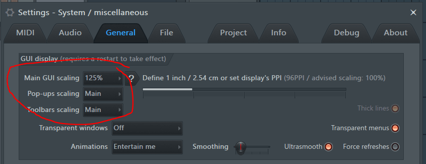 Fl studio gui scaling has been clipped