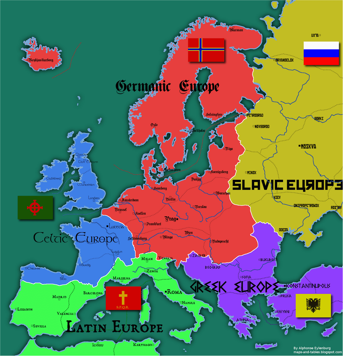 Map of europe 1805