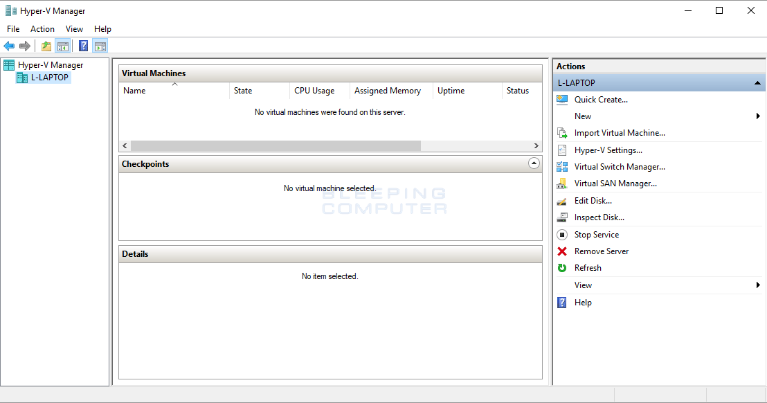 Hypervisor is not running windows 10
