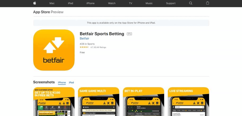 Betfair App Tutorial