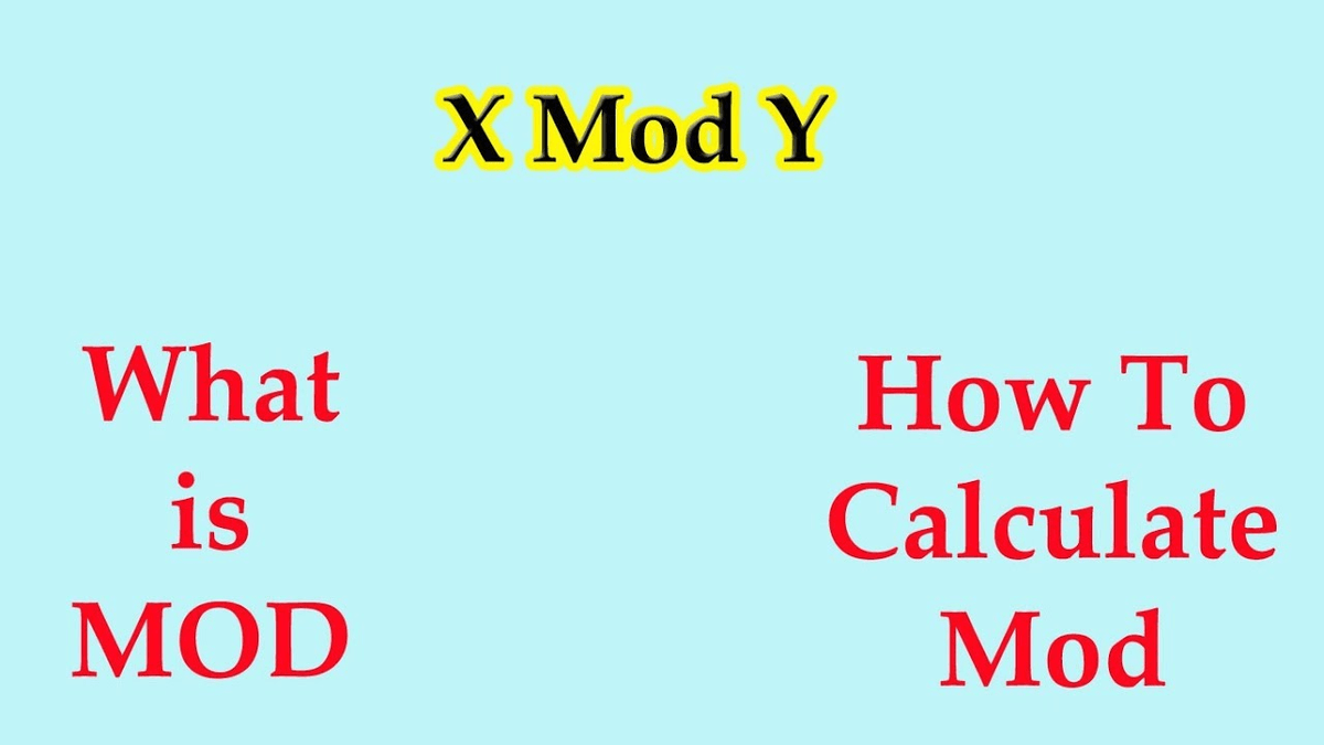 What does mod mean