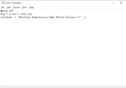 Is Notepad Screen How to create a trojan virus using notepad
