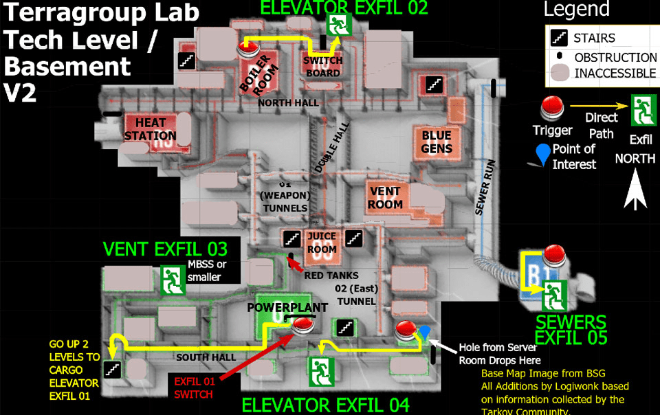 Escape from tarkov labs map