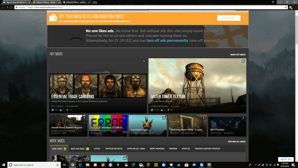 How to launch fallout 3 on windows 10