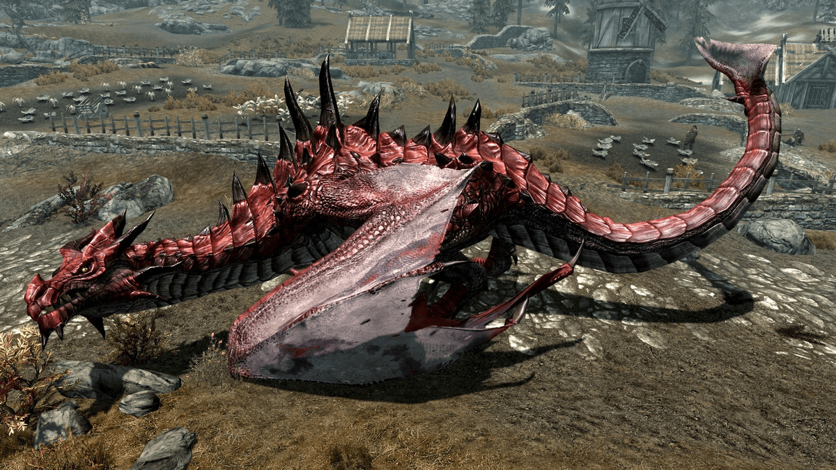 Skyrim se dragon mods