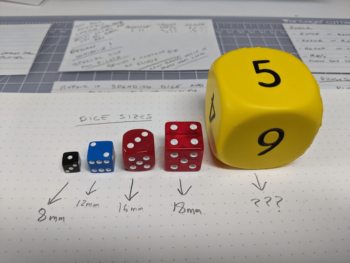 Most common dice used in board games