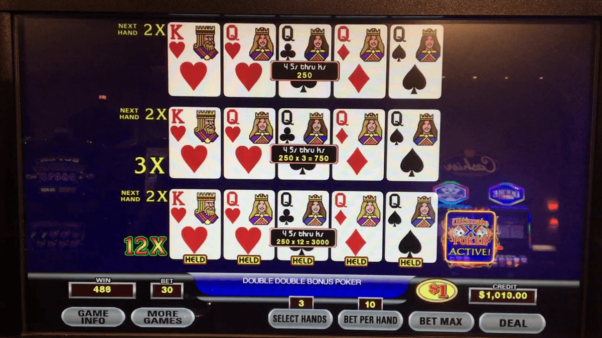 Ultimate x poker slot machine