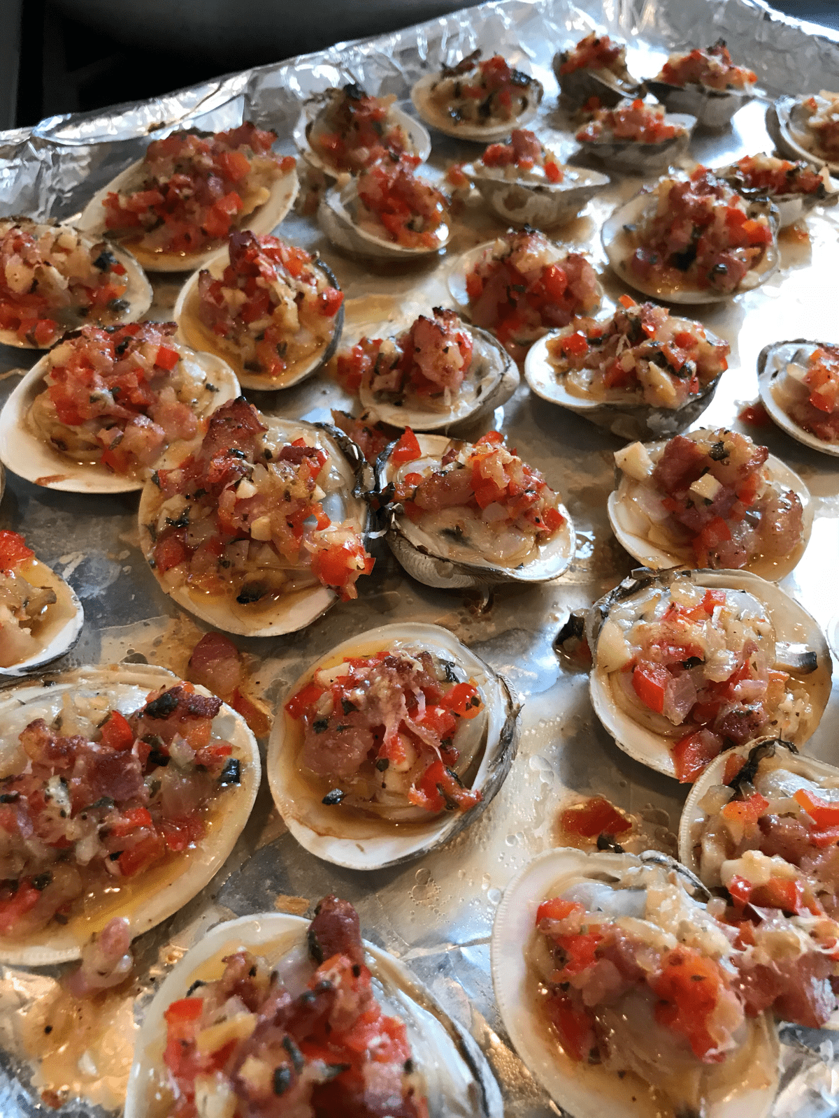 Clams casino recipe history