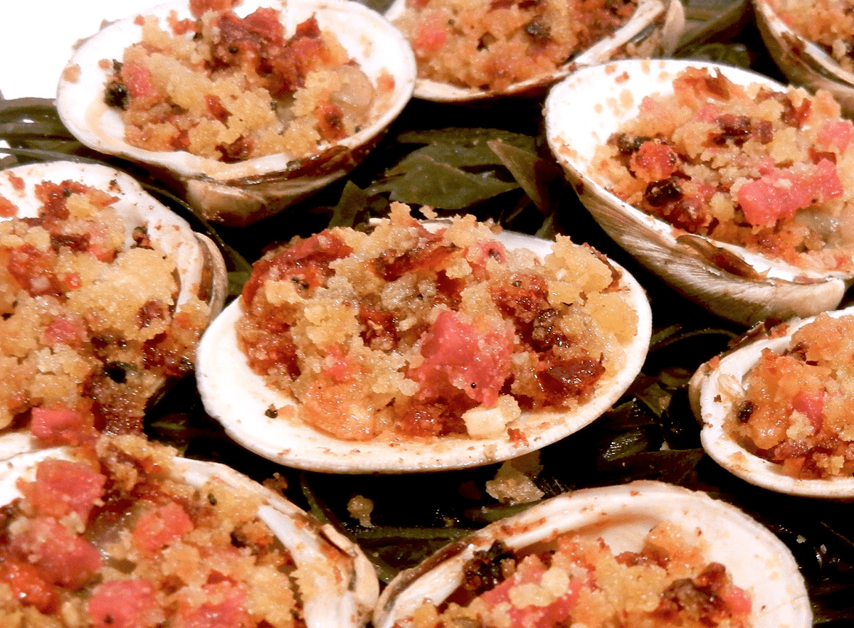Clams casino recipe history