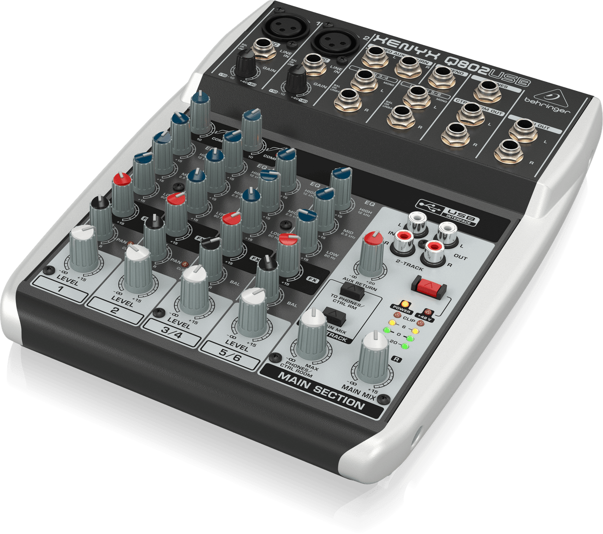 Connecting audio interface to mixer