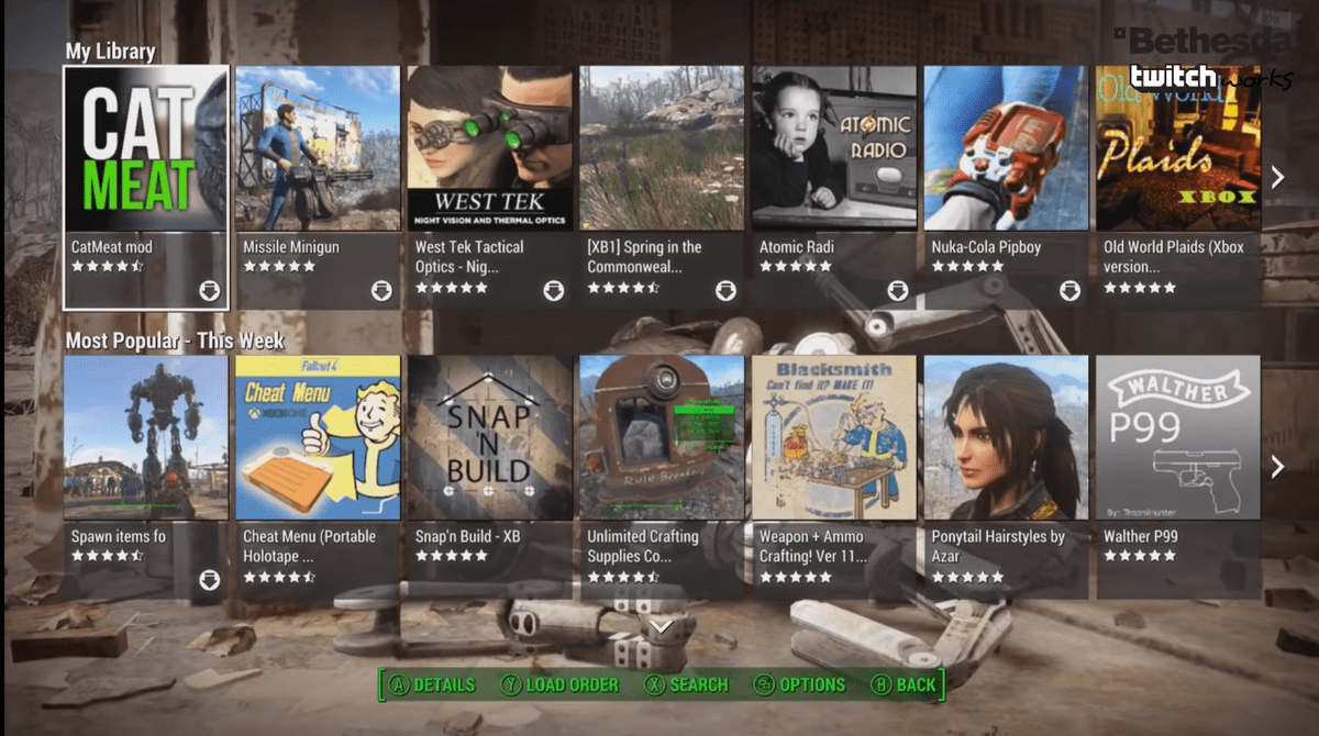Bethesda sign in for mods