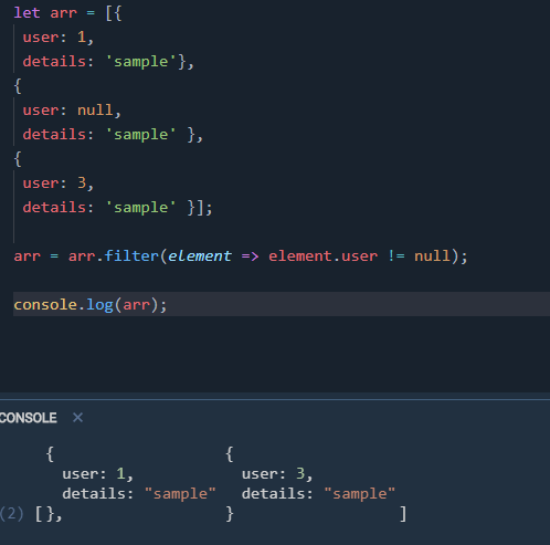 Javascript remove empty slots in array