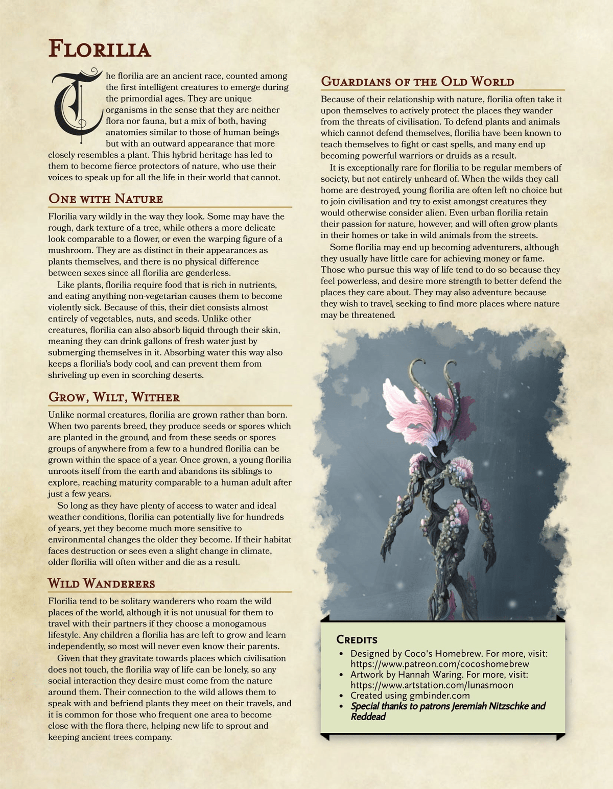 Dnd 5e custom races