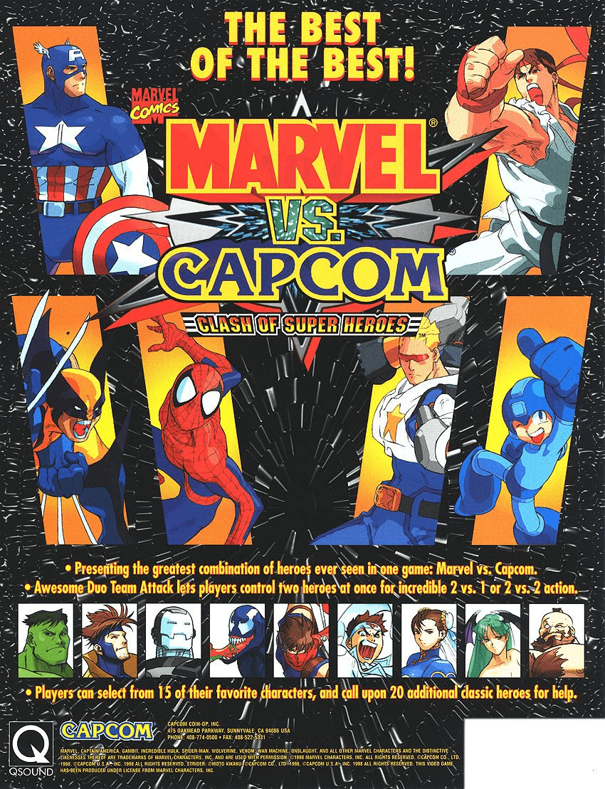 Marvel vs capcom 1 characters