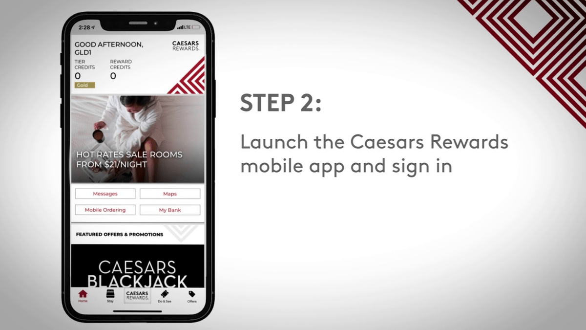 Earn caesars rewards with slot app
