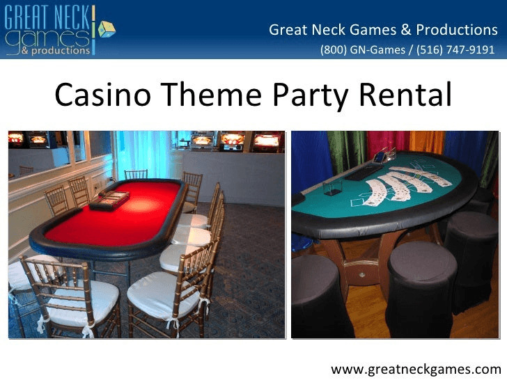 Rent casino games for party near me