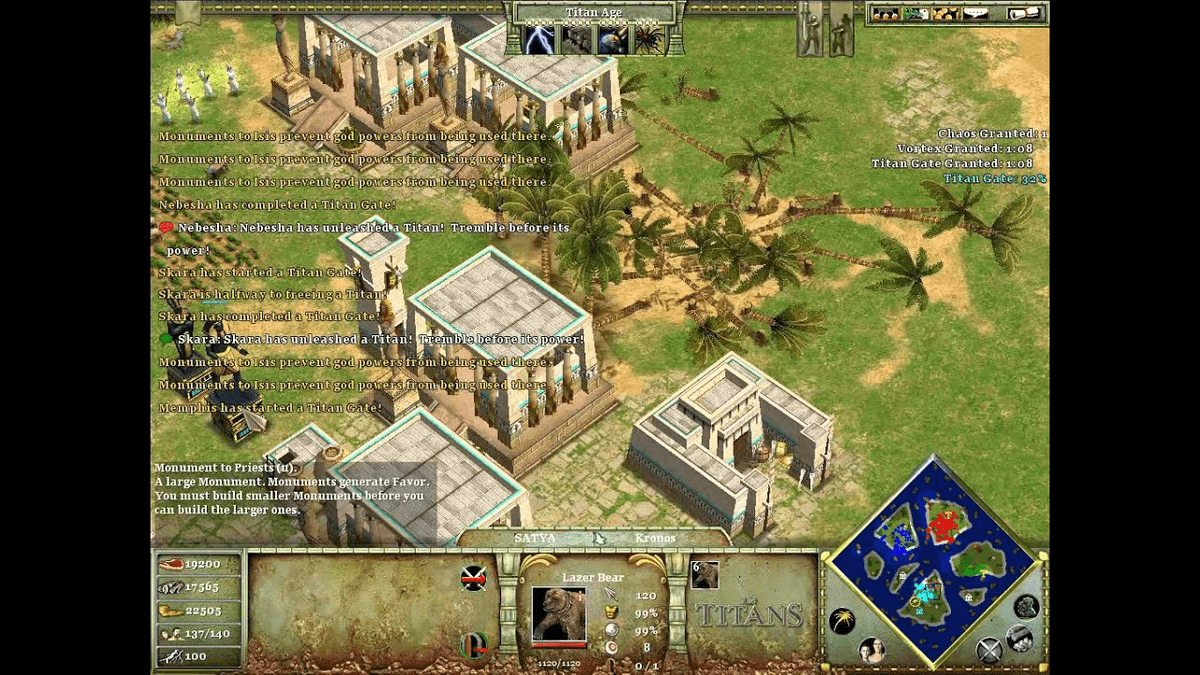 Age of mythology kronos